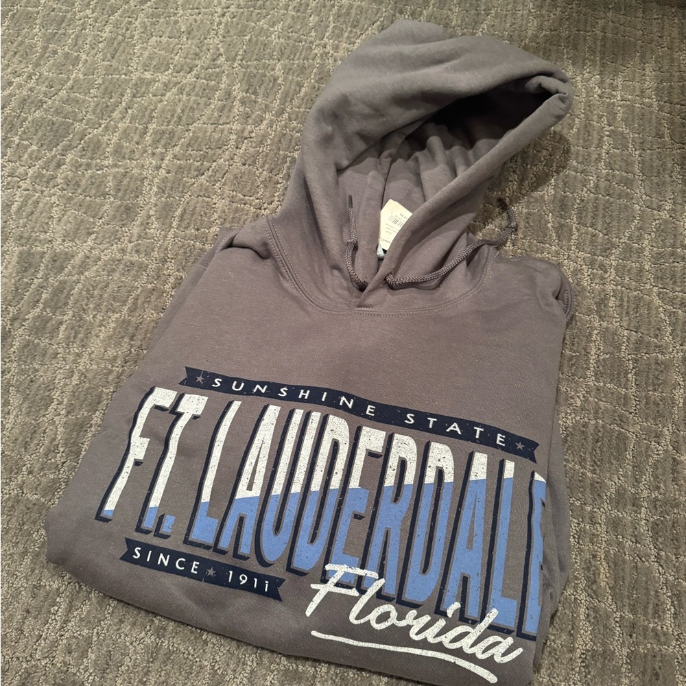 Gray Ft Lauderdale Hoodie